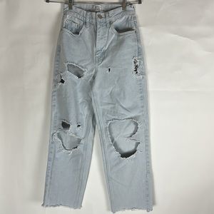 BDG Urban Outfitters High Rise Baggy Light Blue Jeans Size 25